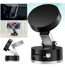 Soporte Magnético 180° para Celular con Ventosa Potente Auto Escritorio Vidrio