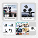Soporte Magnético 180° para Celular con Ventosa Potente Auto Escritorio Vidrio